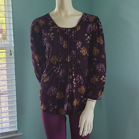 Daniel Rainn Branwen Pleated Knit Top - Picture 1 of 10